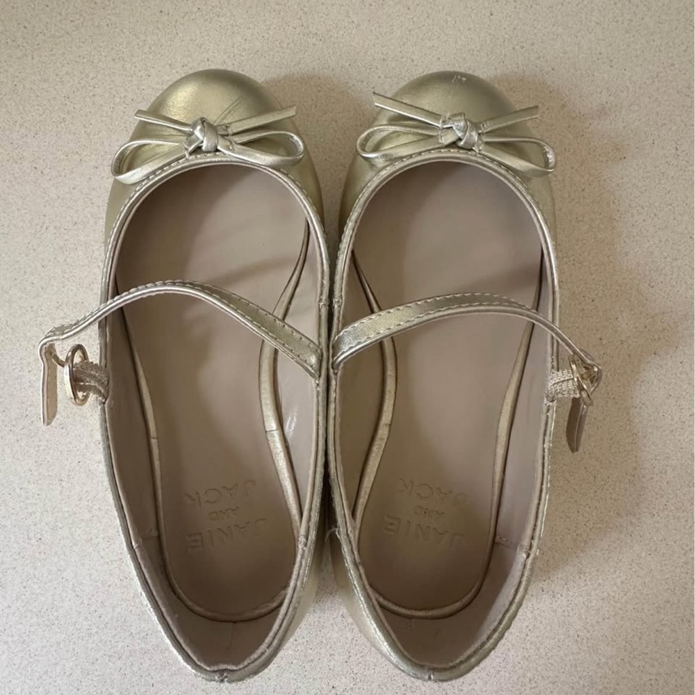 Janie and Jack Gold Ballet Flats